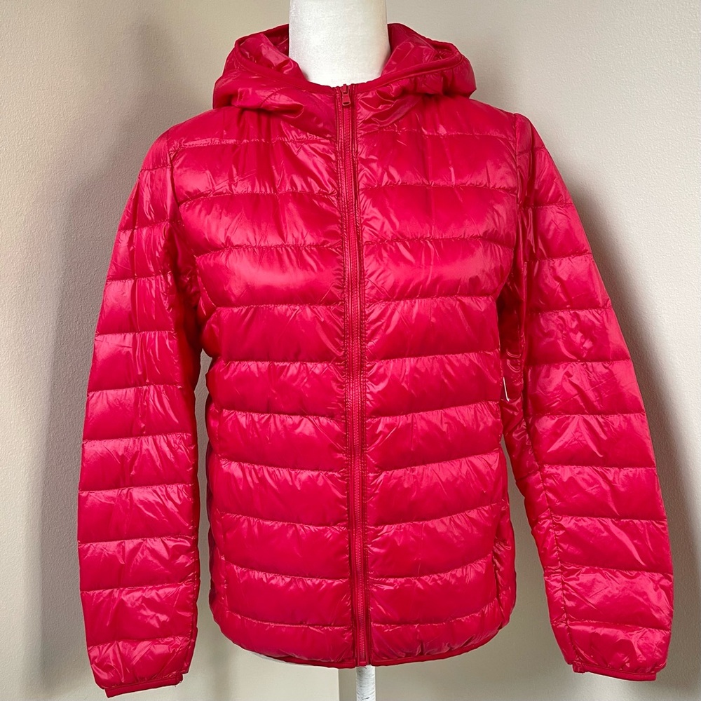 NWT 89th & Madison Down Packable Puffer Coat (Racing Red) - Small